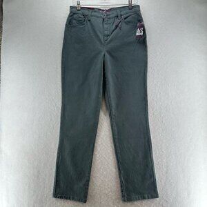 Gloria Vanderbilt Jeans Size 8 Amanda Classic Fit Tapered Stretch Denim Gray